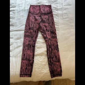 Printed 7/8 lulu lemon leggings
